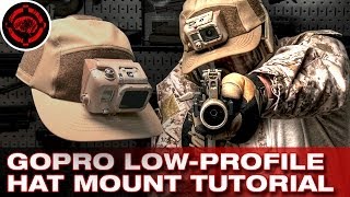 GoPro Mount Tutorial Low Profile Hat Mount [upl. by Miarhpe]