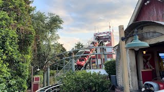 Barnstormer at Walt Disney World’s Magic Kingdom 4K OffRide and OnRide POV [upl. by Adirem]