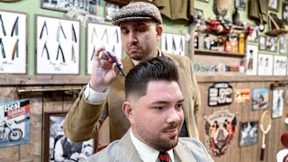 💈 ASMR BARBER  Relaxing Haircut Transformation NO Talking  Skin Fade amp Beard Trim [upl. by Ecyob]