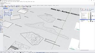 Rhino 3D Basics  Surface Modelling Part II  Create Topo with the Patch Command [upl. by Anyahs]