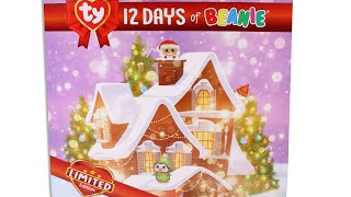 TY 12 Days of Beanie Advent Calendar Christmas 2022 Limited Edition Unboxing Toy Review [upl. by Kalil]