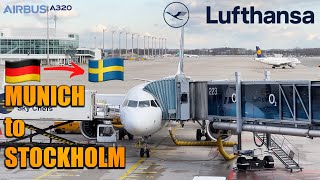 LUFTHANSA Munich to Stockholm FLIGHT REPORT  100 [upl. by Andrus881]