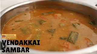 Vendakkai sambar recipe  Ladies Finger Sambar Recipe  How to cook basic sambar [upl. by Eldrid]