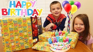 HAPPY BIRTHDAY ALEX  Birthday Morning Routine amp Opening Presents [upl. by Nwahsyar415]