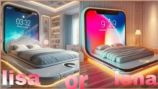 Lisa or Lena 10 PART4 luxurious bedroom funnyfantasy bed cute bedroom edition 2024 [upl. by Ramat]