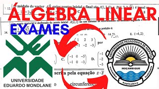 Álgebra linear e geometria analítica cobrado nos exames de admissão UEM e UP [upl. by Eralc]