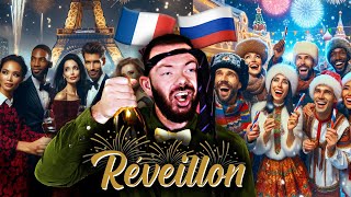 NOUVEL AN  RÉVEILLON France VS Russie [upl. by Purity519]