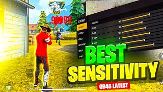 BEST SENSITIVITY FOR FREE FIRE  NEW HEADSHOT SETTINGS OB46  GARENA FREE FIRE SENSITIVITY 2024 [upl. by Nightingale]