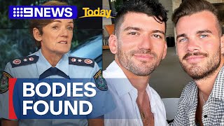 NSW Police on two bodies found in search for allegedly murdered couple  9 News Australia [upl. by Kennie864]