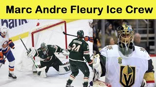 Marc Andre Fleury Ice Crew quotSkating with the Ice Crew Fleurys Sneaky Preseason Anticsquot [upl. by Enirrok]