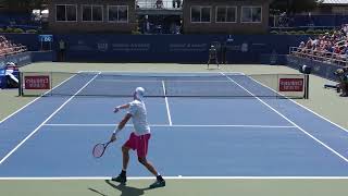 左利き編集、イズナーのフラットサーブ（スロー） John Isner Flat Serve Slow Motion【Lefty】 [upl. by Lavinia]