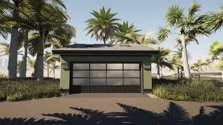 Virtual Tour  Saltbox Modern Styled TwoCar Garage Plans [upl. by Solakcin]