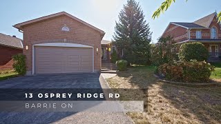 13 Osprey Ridge Rd Barrie [upl. by Ynittirb]