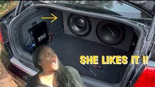 INSTALLING A SUBWOOFER IN MY AUDI [upl. by Cadal]