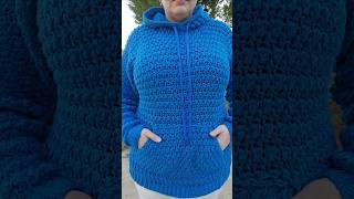 Want to test crochet fall hoodie sizeinclusive pattern tester sweater hood pocket cozy [upl. by Tilla]