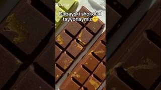 DUBAYSKI shokolad tayyorlash 🍫🍥🍭 fypシ゚ foryou trending reels rekkk dubaichocolate rekkaciq 📌 [upl. by Drarig]