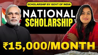 Government of India  ₹15000month  National Scholarship for postgraduate 2024 scholarship [upl. by Olson73]