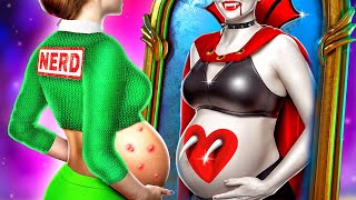 From Nerd Pregnant to Pregnant Vampire Extreme Makeover [upl. by Hertha692]