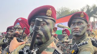 Indian Army’s Special Forces contingent marching  Army Day  Republic Day 2024  Para Commandos [upl. by Ulland]