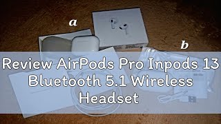 Review AirPods Pro Inpods 13 Bluetooth 51 Wireless Headset With Microphone Sports Headphones Suita [upl. by Spillihp]