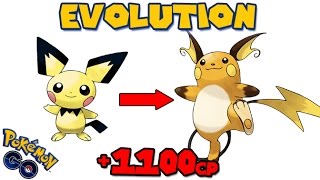 Evolving PICHU to RAICHU POKEMON GO GEN 2 EVOLUTION [upl. by Marrilee391]