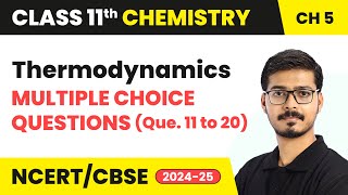 Thermodynamics  Multiple Choice Questions Que 11 to 20  Class 11 Chemistry Ch 5  CBSE 202425 [upl. by Rezal453]