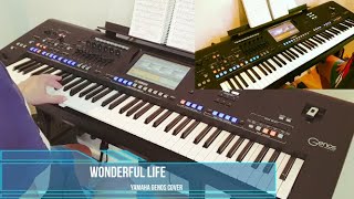 Wonderful life  Black Yamaha Genos Cover [upl. by Kcirdor]