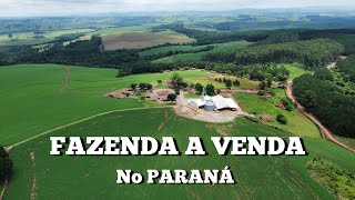 FAZENDA A VENDA NO PARANÁ 924 ALQUEIRES  EXTREMA PRODUÇÃO [upl. by Ylellan744]