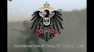 Die Wacht am Rhein  German Patriotic Song [upl. by Anaet]