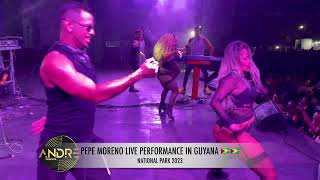 PEPE MORENO LIVE PERFORMANCE IN GUYANA 🇬🇾🇬🇾 SEPTEMBER 2023  NATIONAL PARK [upl. by Ahsiyt]