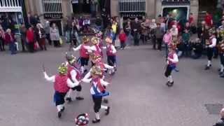 Saddleworth Morris Men dancing the Dobcross Dance at Chester Day of Dance 2014 [upl. by Carlynn965]