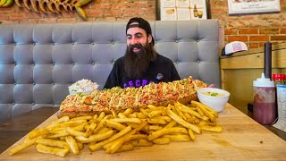 THE HARDEST CHALLENGE IVE DONE THIS YEARTHE WORLDS BIGGEST LOBSTER ROLL  BeardMeatsFood [upl. by Bridge]