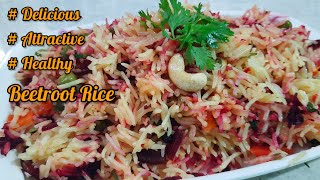 Very attractive delicious healthy beetroot rice [upl. by Michaela]