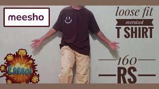 Mens Brown Print TShirt oversize  loose fit cheapest t shirt of my life 🤑 [upl. by Ainaled439]