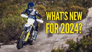 All new 2024 Husqvarna Dirt Bikes Whats new [upl. by Christianity811]