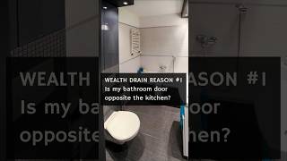 Feng Shui Wealth Drain Reasons 1 kitchen bathroom doors align wealth moneyluck [upl. by Eenor]