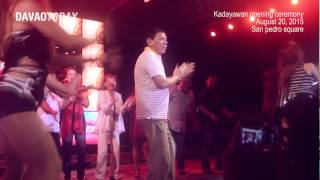 Duterte dances during Kadayawan 2015 opening [upl. by Boyd811]