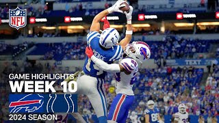 Buffalo Bills vs Indianapolis Colts Game Highlights  NFL 2024 Season Week 10 [upl. by Abdulla]