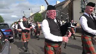 Queen Elizabeth Pipe Band  Castledawson Orange Service 2024 2 [upl. by Jeromy]