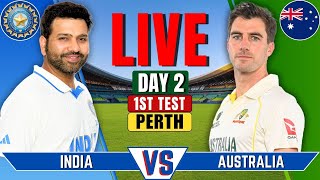 India vs Australia 1st Test Day 2  IND vs AUS Live Match  Live Cricket Match Today  Session 3 [upl. by Beaulieu407]