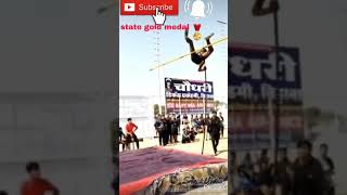 pole vault stets gold medal Rajasthan  viral videos  athletics  Olympic  motivation  treck [upl. by Nehgaem]