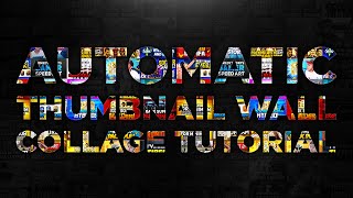 Photoshop Tutorial  Automatic Collage Thumbnail Wall Tutorial [upl. by Eiramlatsyrk]