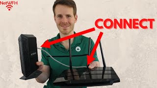 How to Connect a Modem and Router [upl. by Gnirps]