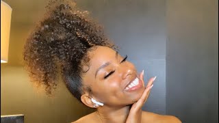 Protective Style Simple Hairstyles Using Curly Clips [upl. by Matthia557]