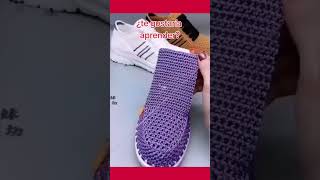 COMO HACER ZAPATOS EN CROCHET PARA DAMA PASO A PASO [upl. by Amabil]