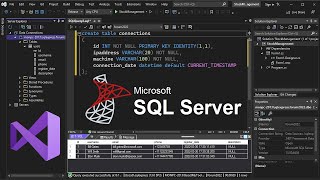 Connect to SQL Server Using Visual Studio 2022 and Run SQL Queries Create Read Update Delete [upl. by Yessydo]