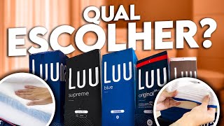 TESTAMOS TODOS OS COLCHÕES LUUNA Qual escolher Original Original Plus Supreme Blue e Support 💤 [upl. by Nevyar]