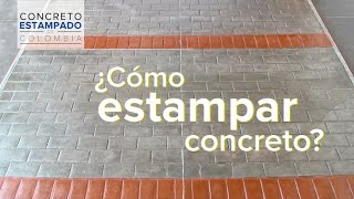 Concreto Estampado  Muestra 1 [upl. by Piegari]