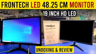 Frontech 19quot LED Monitor  1440x900 Resolution Support  HDMIampVGA Dual Input  GCCCare [upl. by Ardiekal]