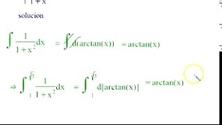 INTEGRAL DEFINIDA DE ARCOTANGENTE [upl. by Aidas]